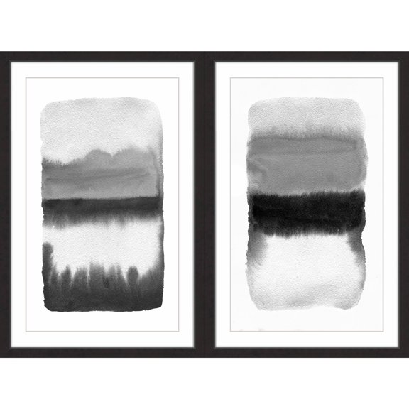 Marmont Hill Grey Transitions Diptych, 18" x 24"