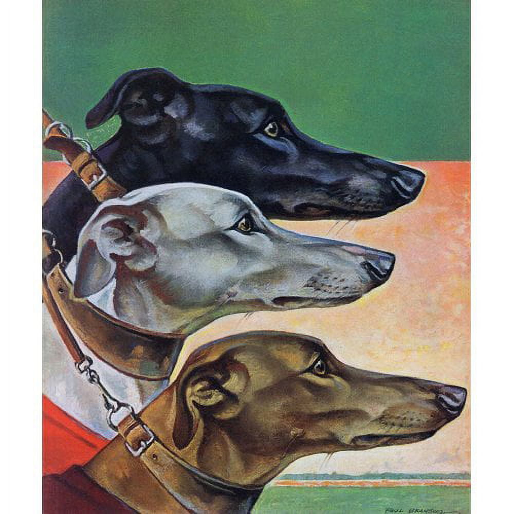 Marmont Hill "Greyhounds" by Paul Bransom Painting Print on Canvas