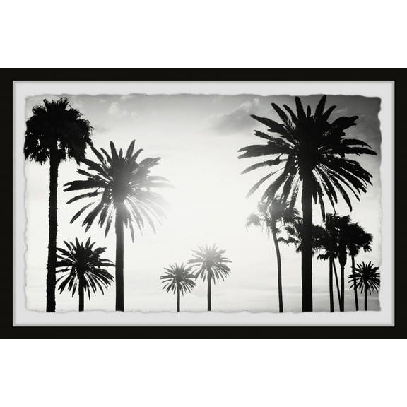 Marmont Hill Group of Palm Trees Framed Wall Art, 8" x 12"