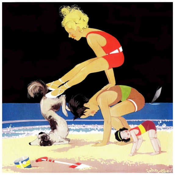 Marmont Hill "Gymnastics" by Curtis Painting Print on Canvas