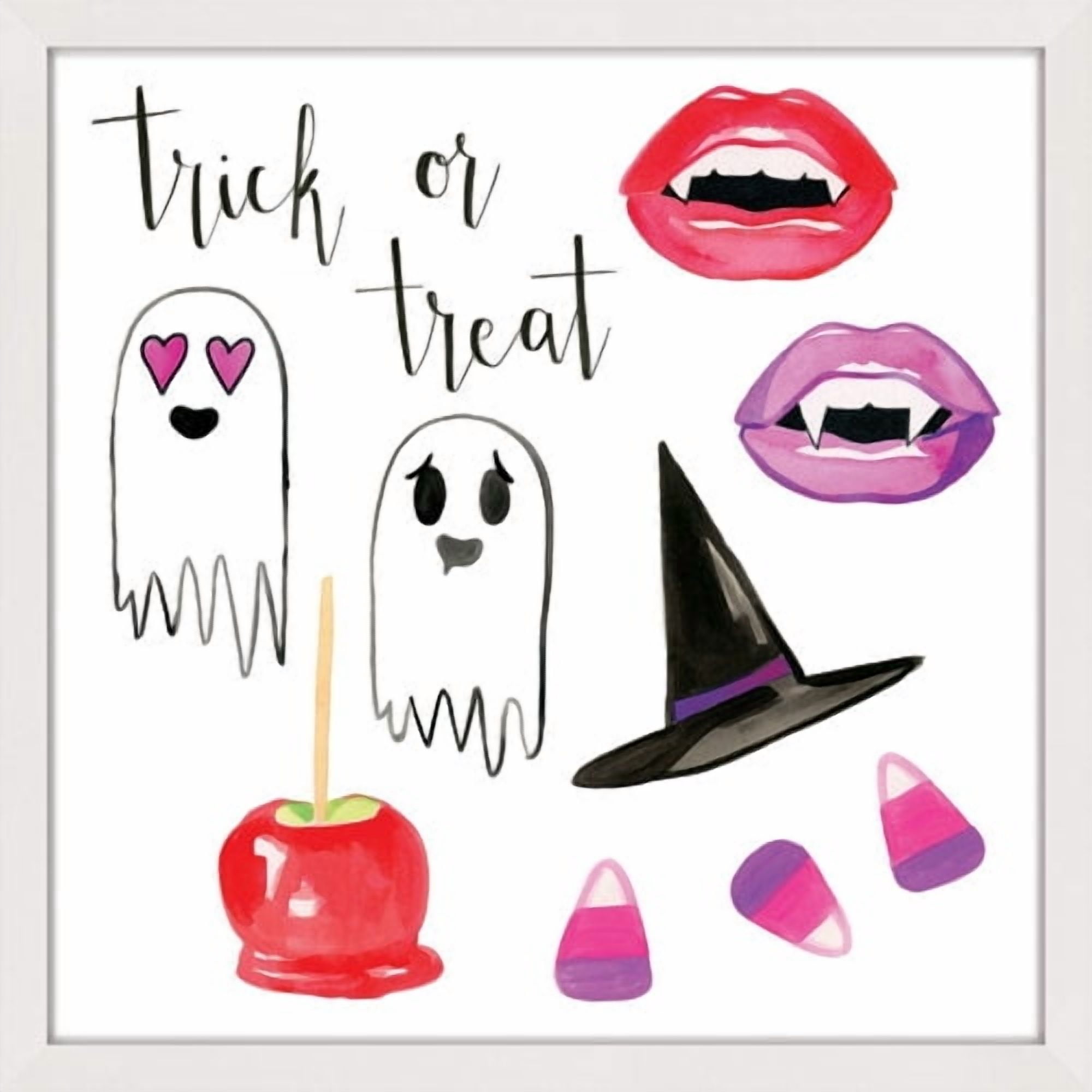 Marmont Hill "Halloween" By Molly Rosner Framed Painting Art Print, 24.0" x 1.5"