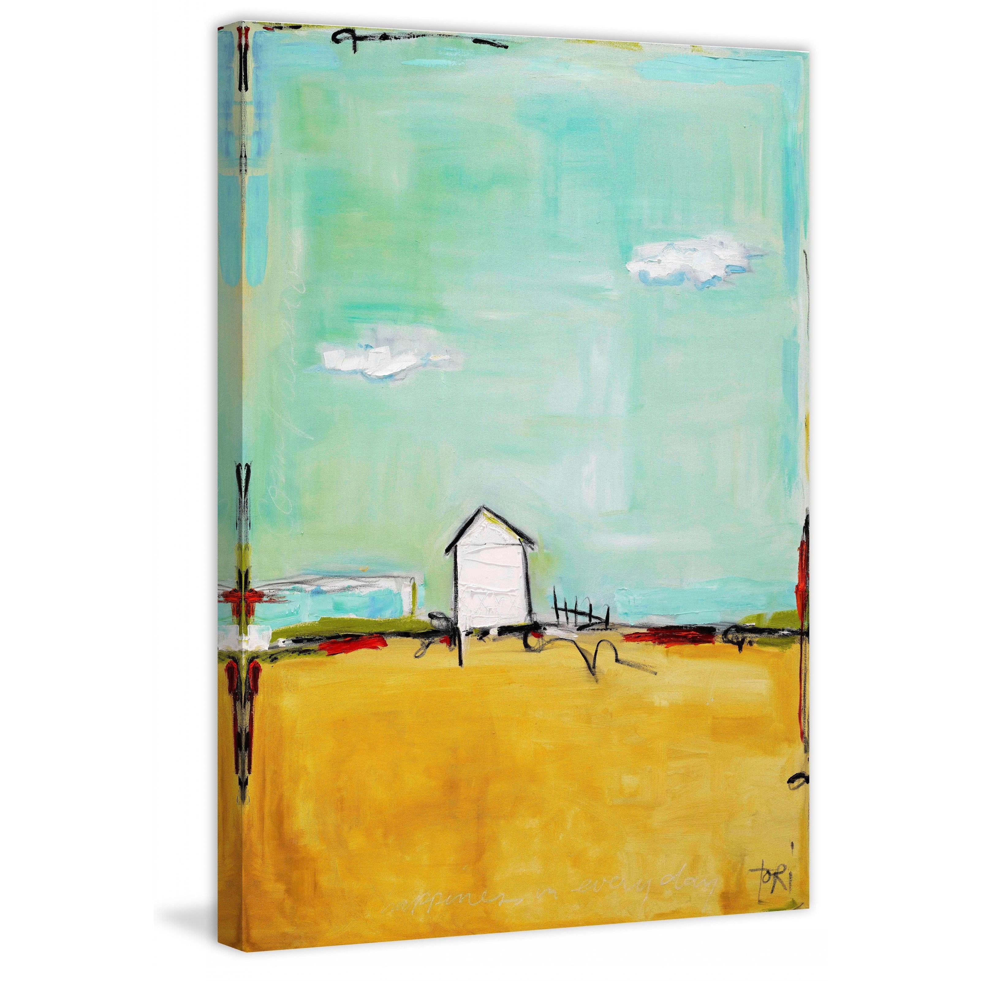 Marmont Hill "Happiness Everyday" by Tori Campisi Painting Print on Canvas