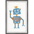 thumbnail image 1 of Marmont Hill Happy Blue Robot Framed Wall Art, 12.00" x 1.50", 1 of 6