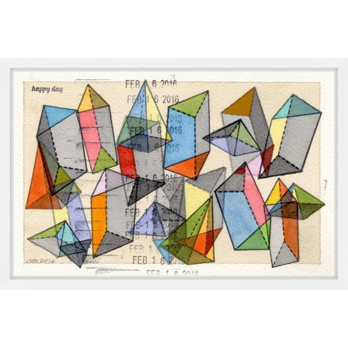 Marmont Hill "Happy Day" by Nikki Galapon Framed Painting Print