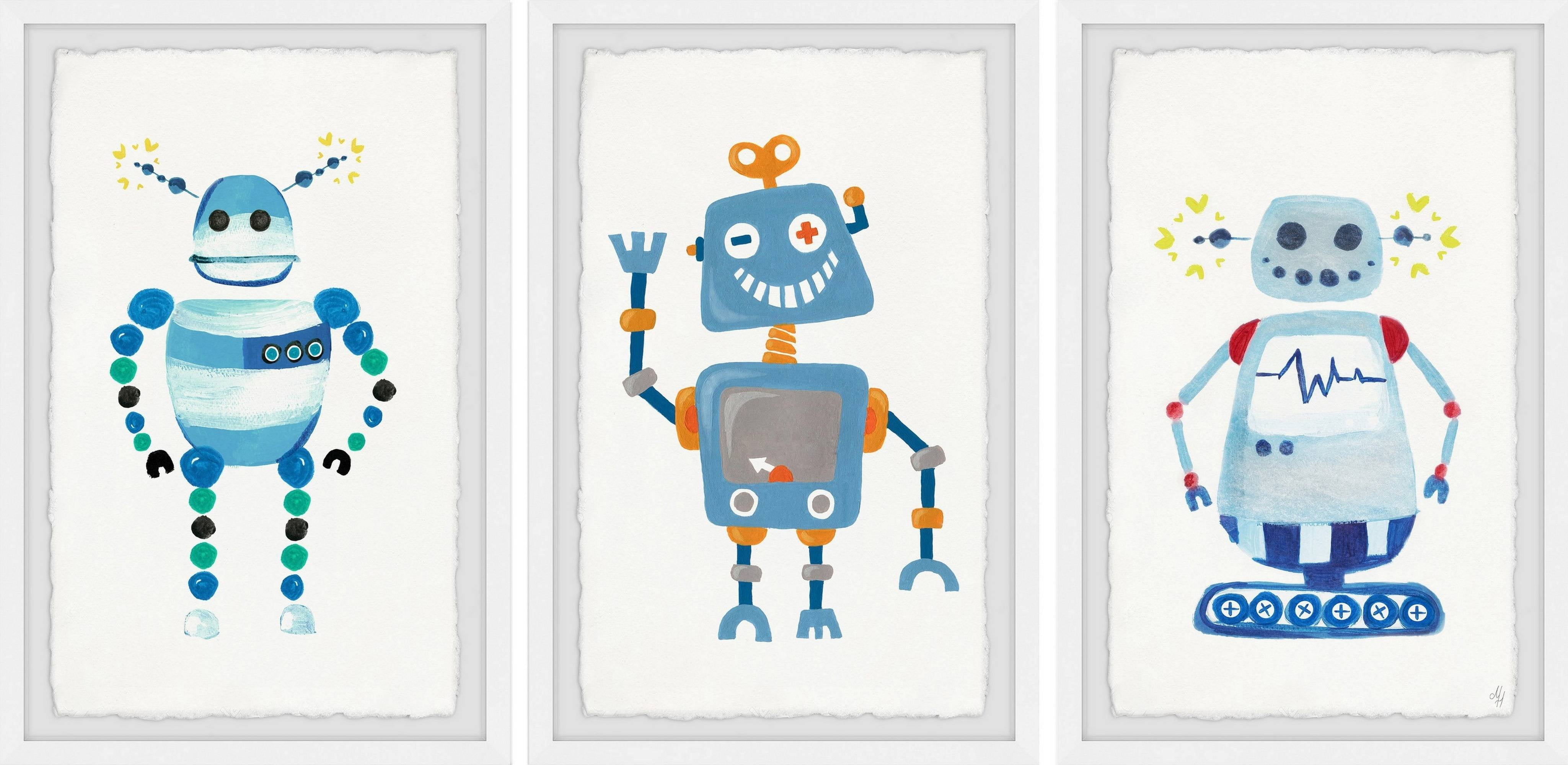 Marmont Hill Happy Robot Triptych