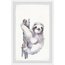 Marmont Hill Happy Sloth Framed Wall Art