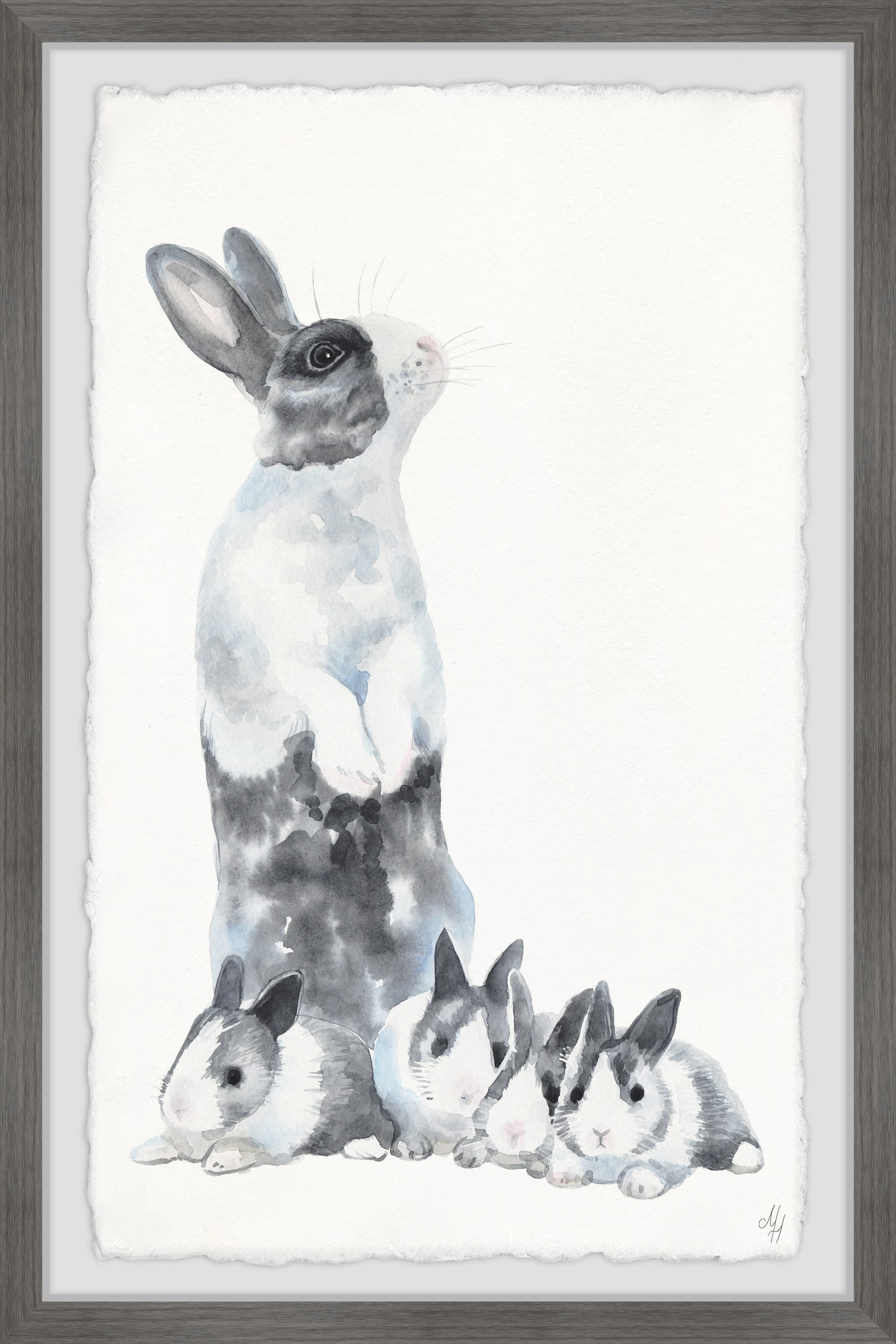 Marmont Hill Hare Family Portrait Framed Wall Art