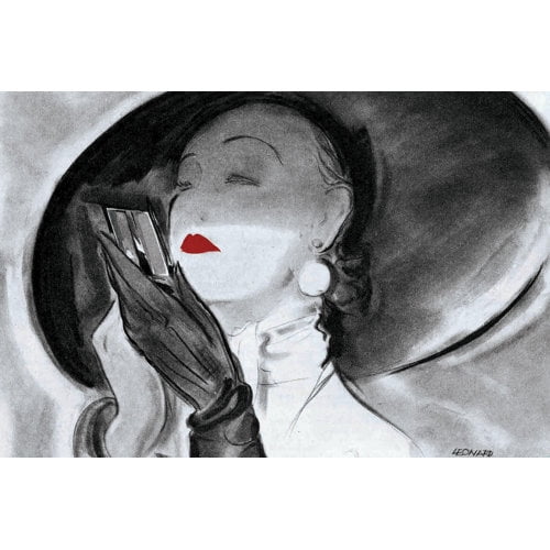 Marmont Hill "Hat Lady 1" by Saturday Evening Post Painting Print on Canvas