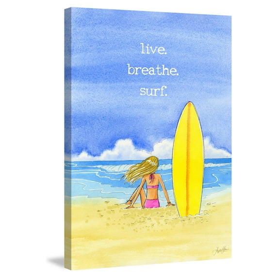 Marmont Hill "Hawaii Girl" by Phyllis Harris Painting Print on Wrapped Canvas