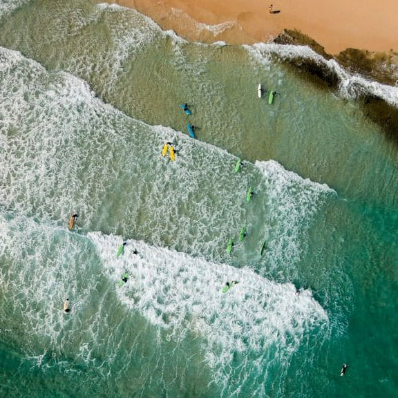 Marmont Hill "Headed for the Surf" by Karolis Janulis Painting Print on Wrapped Canvas