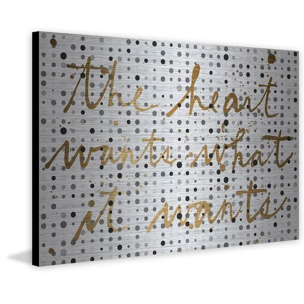 Marmont Hill "Hearts Desire" Painting Print on Brushed Aluminum