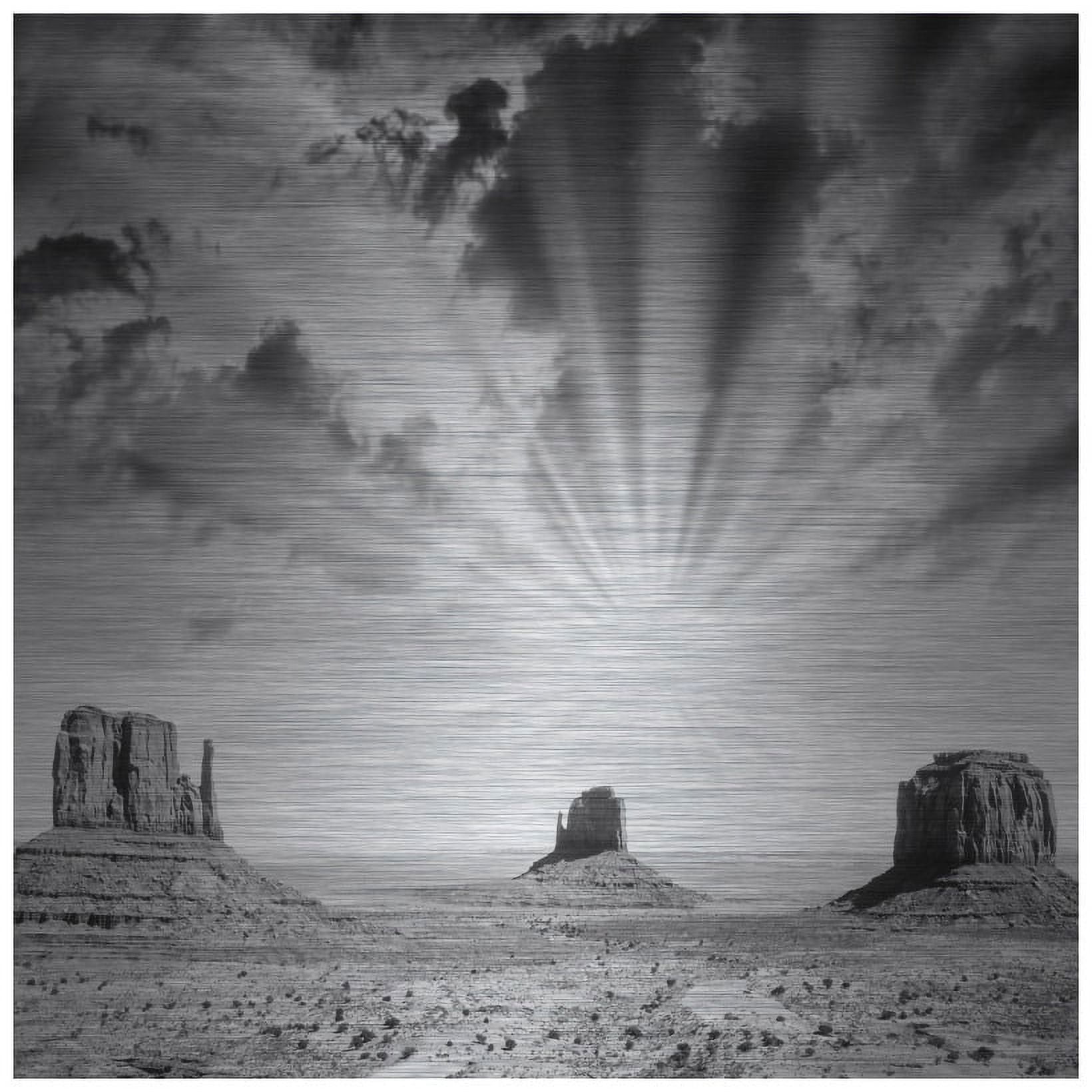 Marmont Hill - "Heaven Shine" Painting Print on Brushed Aluminum