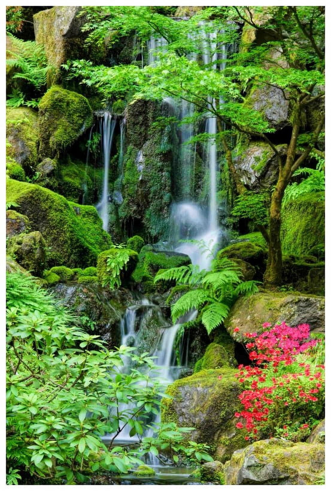 Marmont Hill 'Heavenly Falls' by Don Schwartz Painting Print on Wrapped Canvas