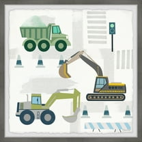 Marmont Hill Heavy Construction Vehicles Framed Wall Art