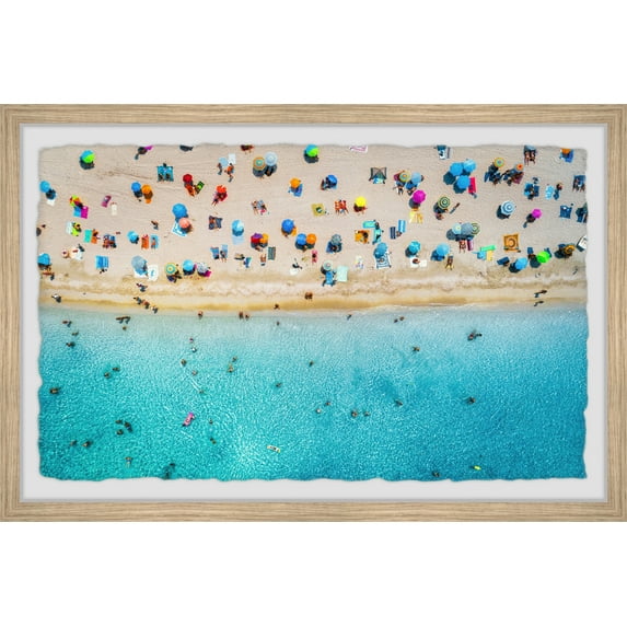 Marmont Hill Hectic Beach Framed Wall Art, 12" x 18"