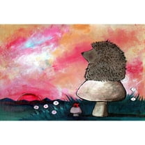 Marmont Hill "Hedgehog Mushroom" by Andrea Doss Painting Print on Wrapped Canvas