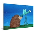thumbnail image 1 of Marmont Hill - "Hedgehog Stargazer" by Andrea Doss Painting Print on Wrapped Canvas, 1 of 5