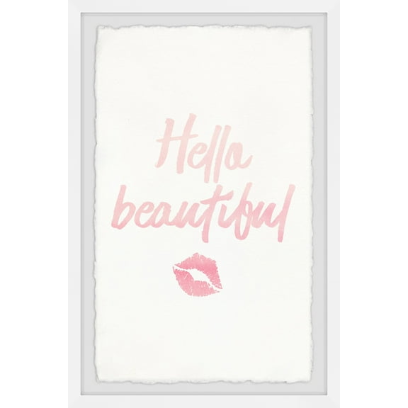 Marmont Hill Hello Beautiful IV Framed Wall Art