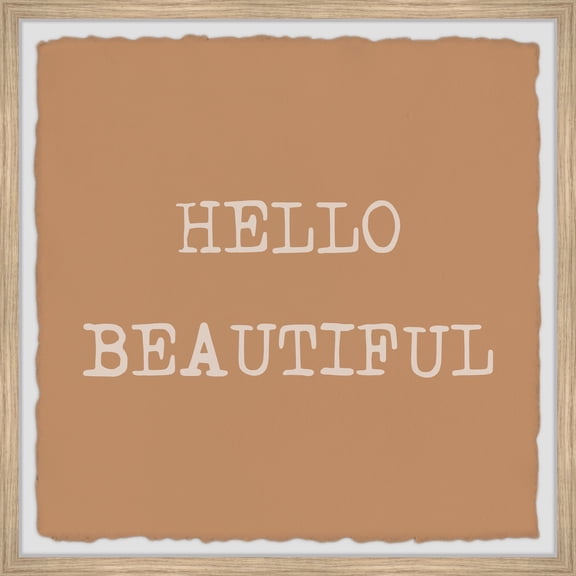 Marmont Hill Hello Beautiful V Framed Painting Print
