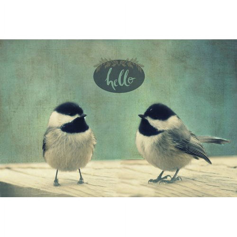 Marmont Hill "Hello Birds 2" by Robert Dickinson Painting Print on Canvas