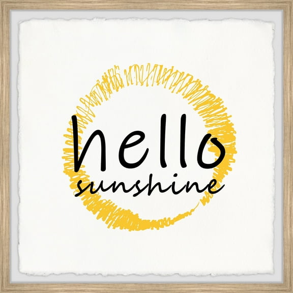 Marmont Hill Hello Sunshine IV Framed Wall Art