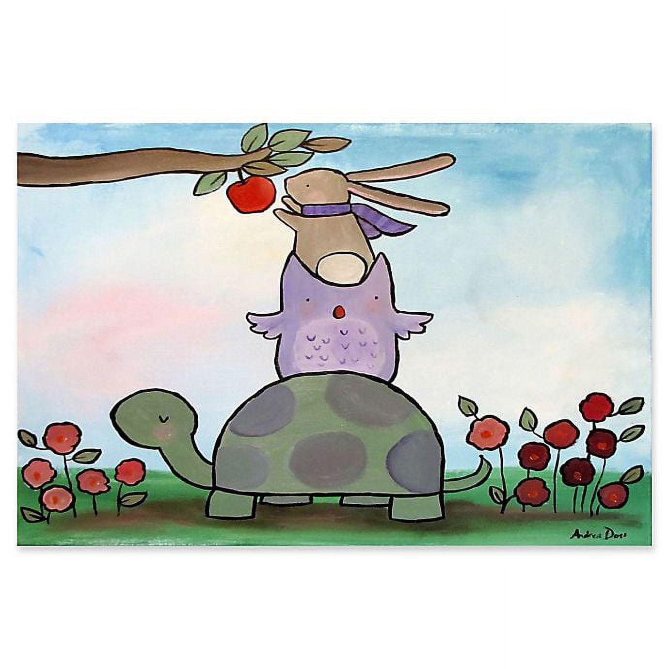 Marmont Hill "Helping Friends" 24-Inch x 16-Inch Canvas Wall Art