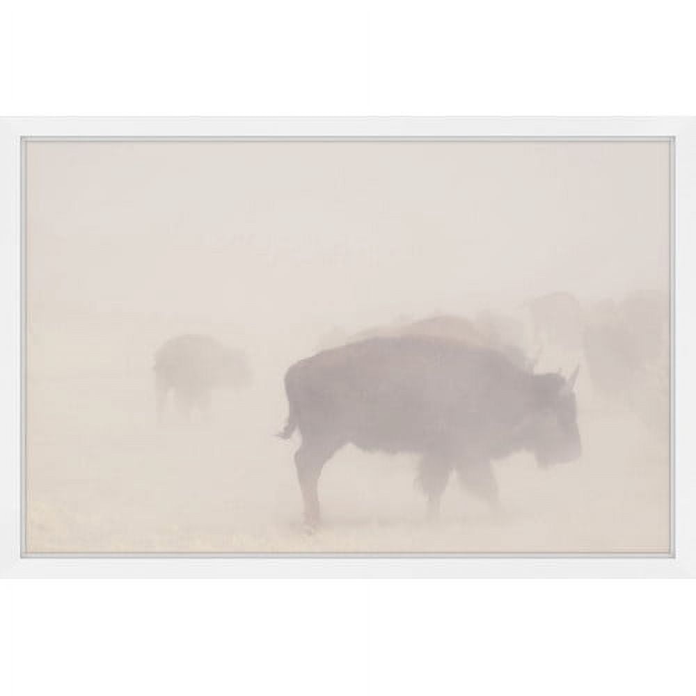 Marmont Hill "Herd in the Fog" Framed Painting Print