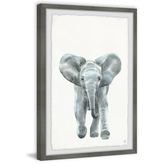 Marmont Hill Here Goes the Elephant Framed Wall Art