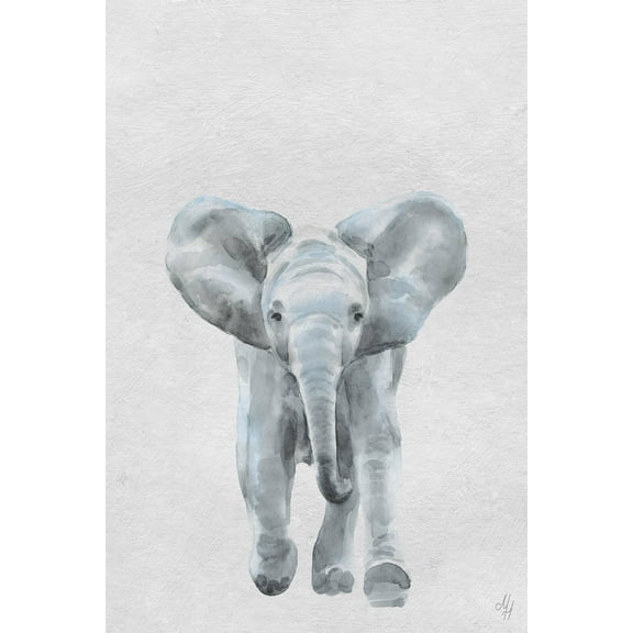 Marmont Hill Here Goes the Elephant II Canvas Wall Art