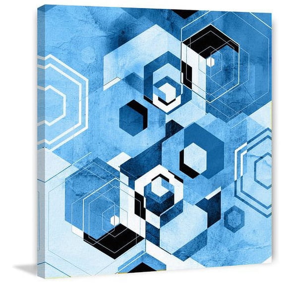 Marmont Hill - "Hexagon Display" Painting Print on Wrapped Canvas