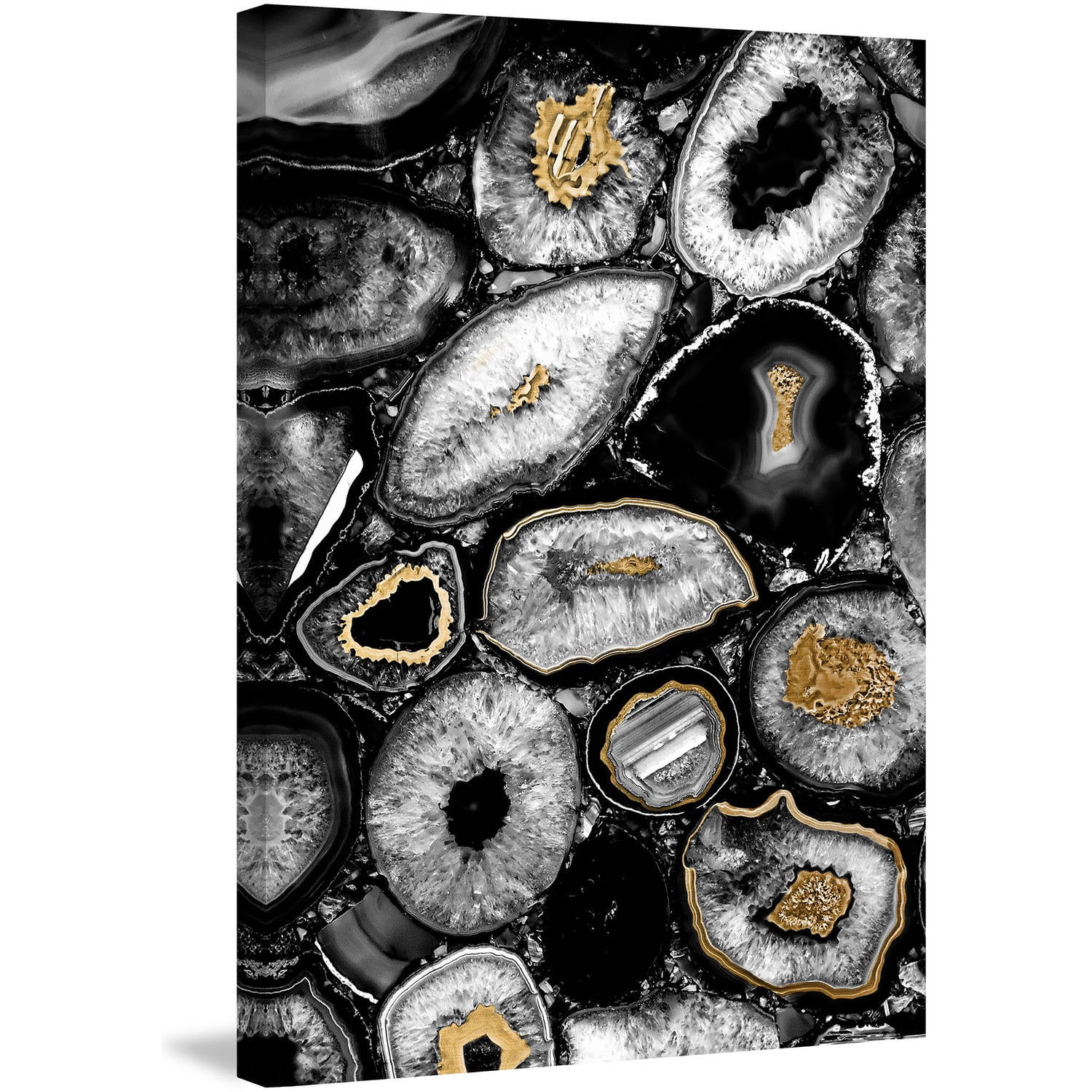 Marmont Hill - "Hints of Gold" Painting Print on Wrapped Canvas