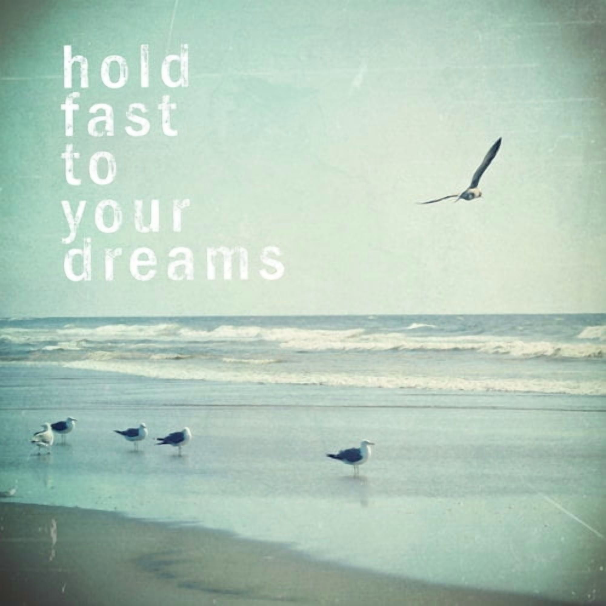 Marmont Hill "Hold Fast to Your Dreams" Sylvia Cook Painting Print on Canvas