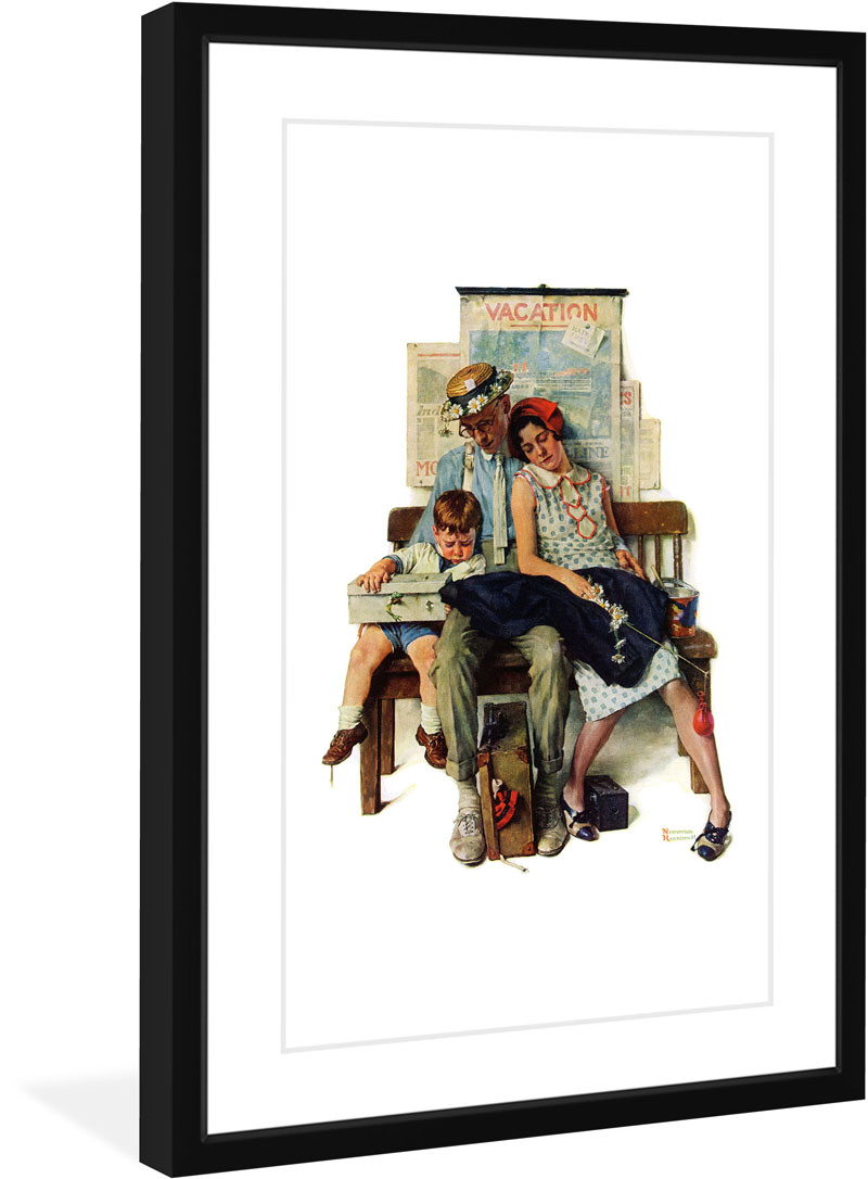 Marmont Hill Inc Norman Rockwell ''Home from Vacation' Marmont Hill Framed Art Print - Multi-color