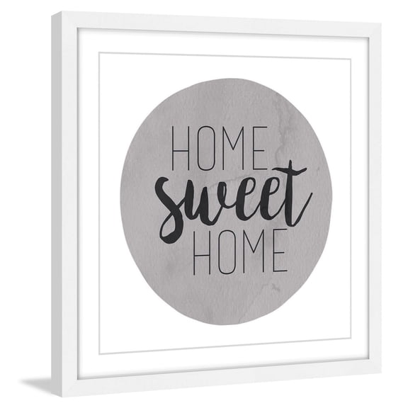 Marmont Hill "Home Sweet Home" by Diana Alcala Framed Painting Print