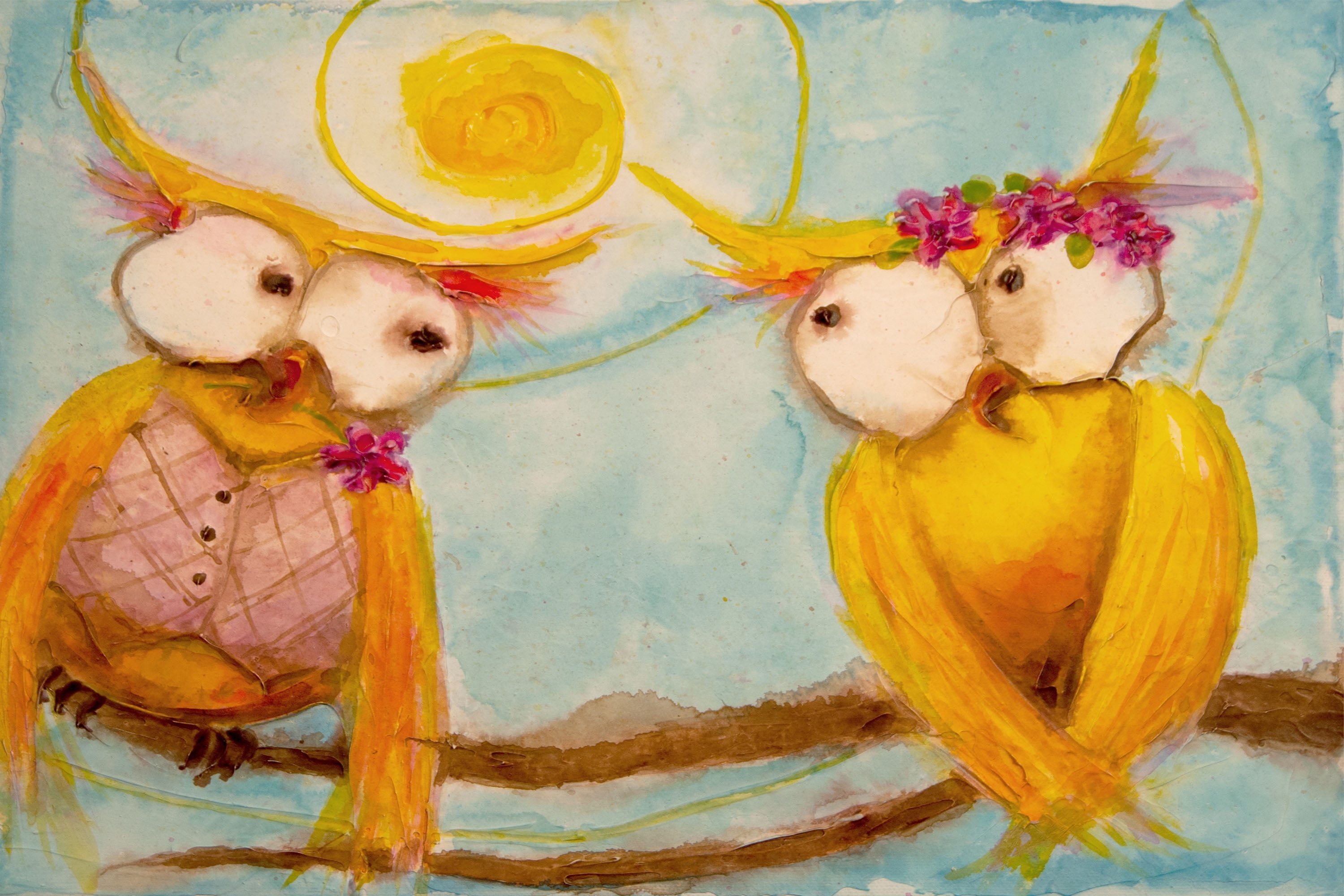 Marmont Hill Hoo’s Branch for Two Canvas Wall Art