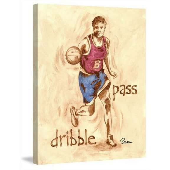 Marmont Hill "Hoopster" by Reesa Qualia Painting Print on Wrapped Canvas