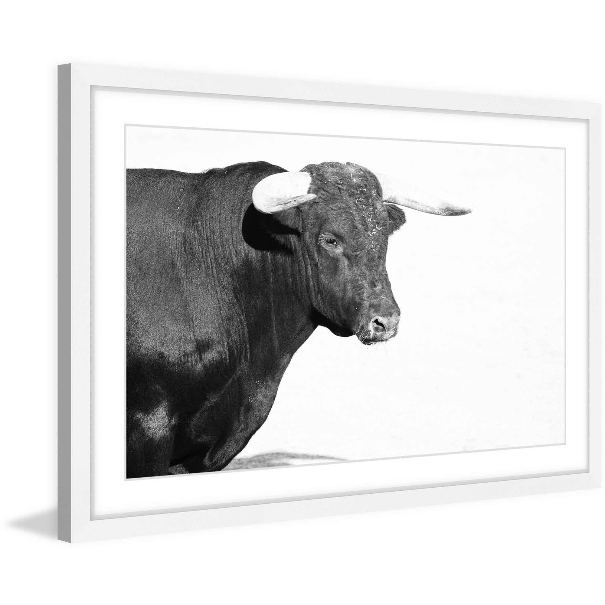 Marmont Hill "Horned Beast" Framed Painting Print