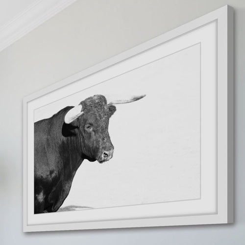 Marmont Hill "Horned Beast" Framed Painting Print