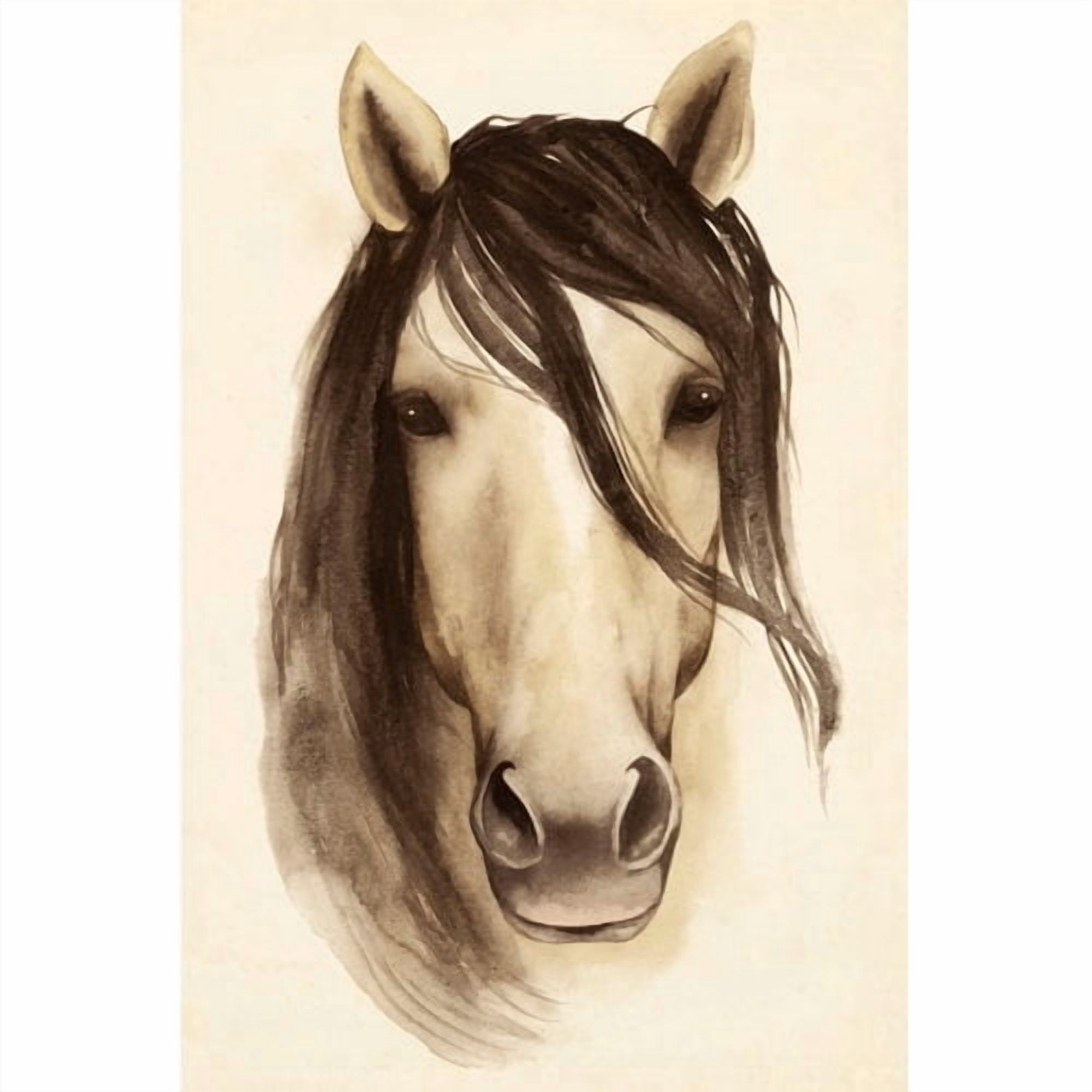 Marmont Hill "Horse Bangs" Painting Print on Wrapped Canvas