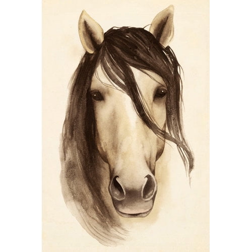 Marmont Hill "Horse Bangs" Painting Print on Wrapped Canvas