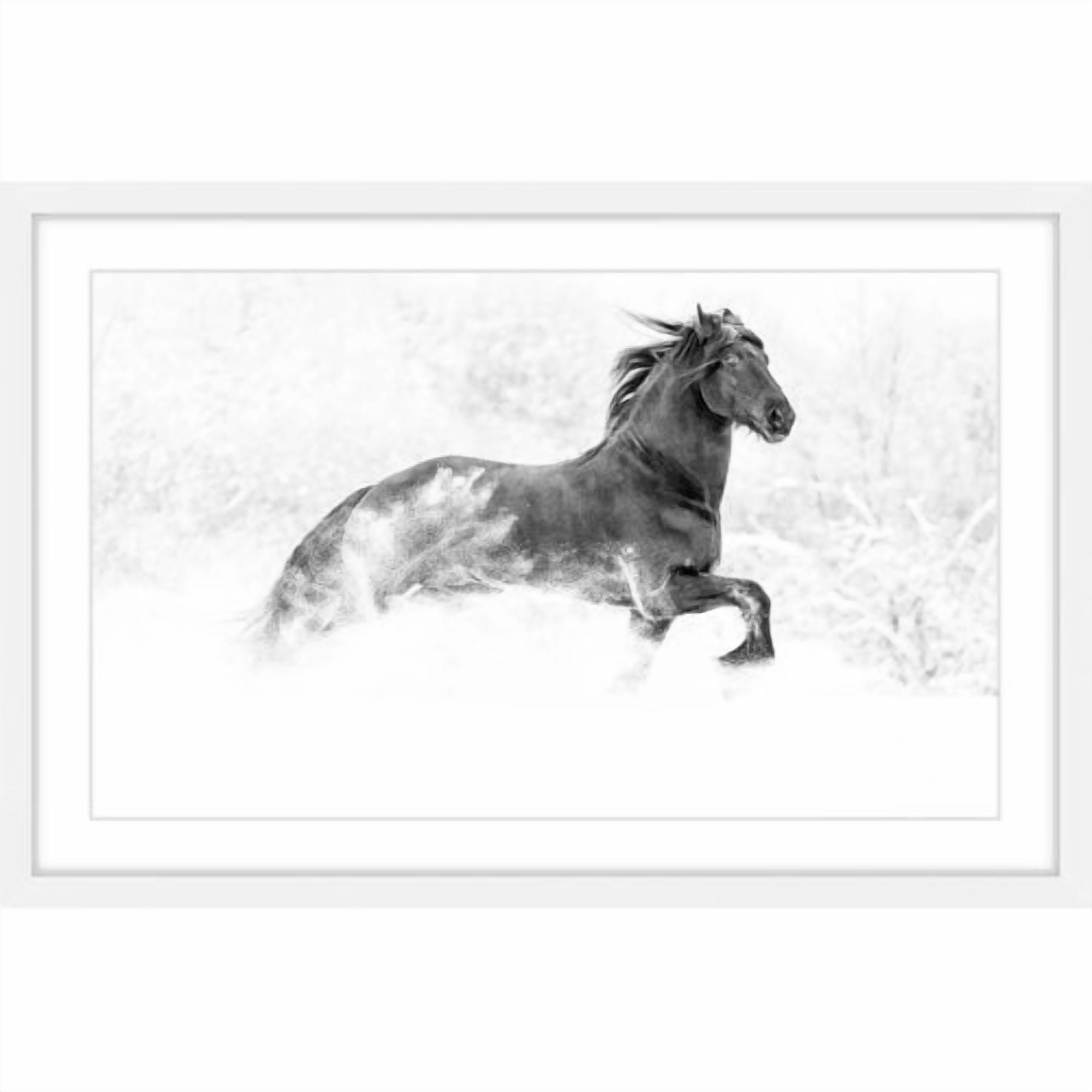 Marmont Hill "Horse Excitement" Framed Painting Print