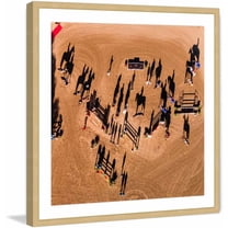 Marmont Hill "Horse Show" by Karolis Janulis Framed Painting Art Print