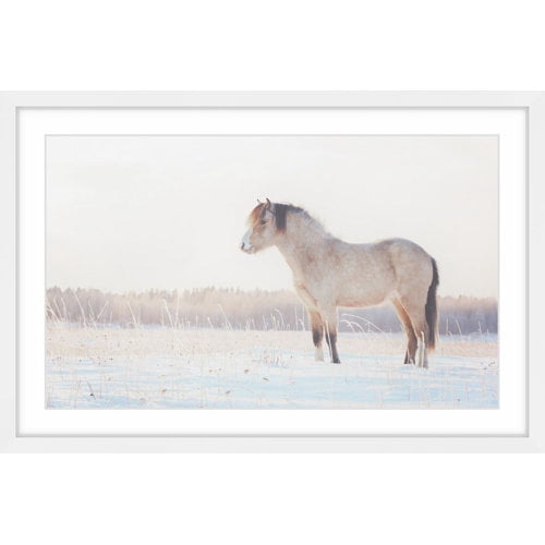 Marmont Hill "Horse Stands Still" Framed Painting Print