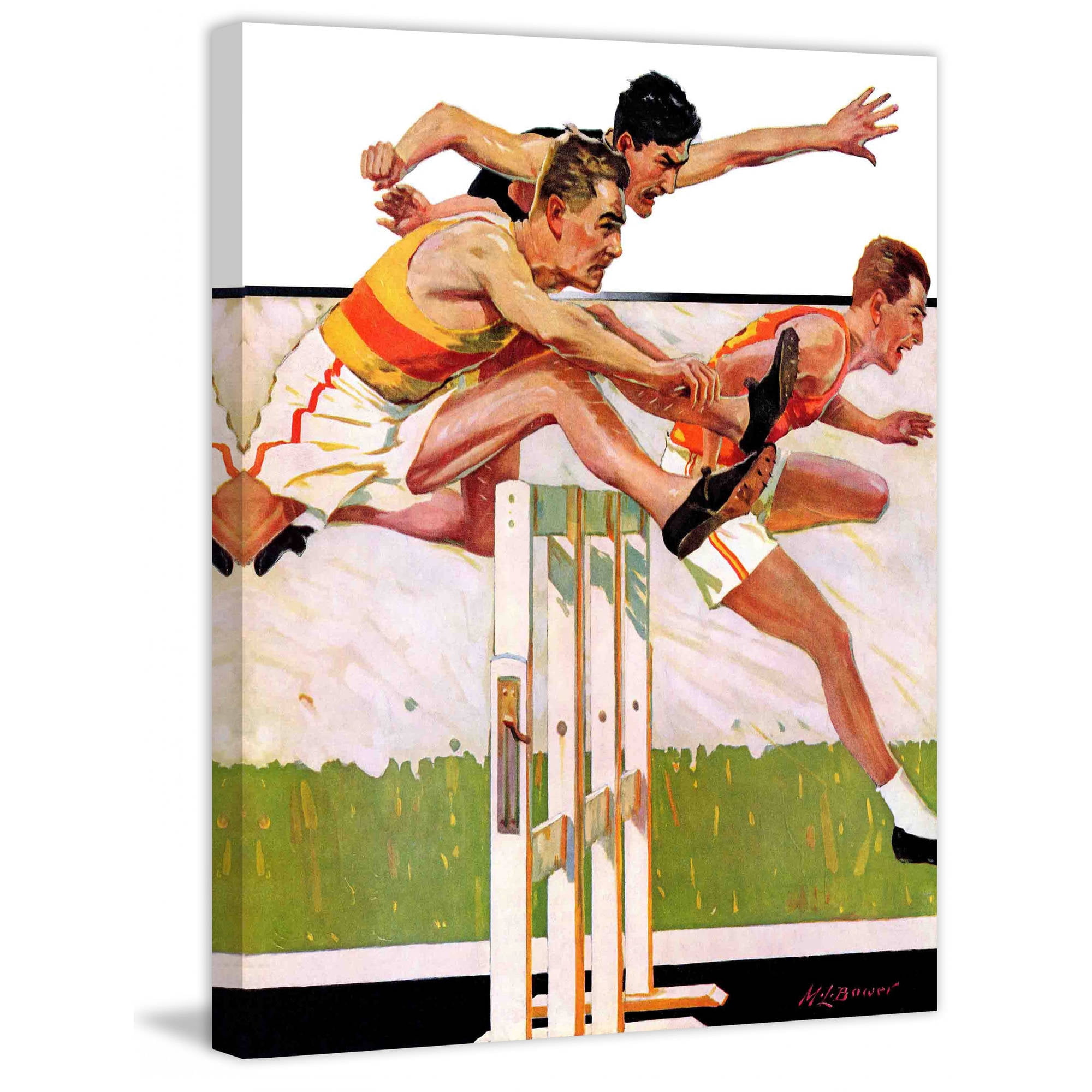 Marmont Hill Hurdlers by Maurice Bower Painting Print on Canvas