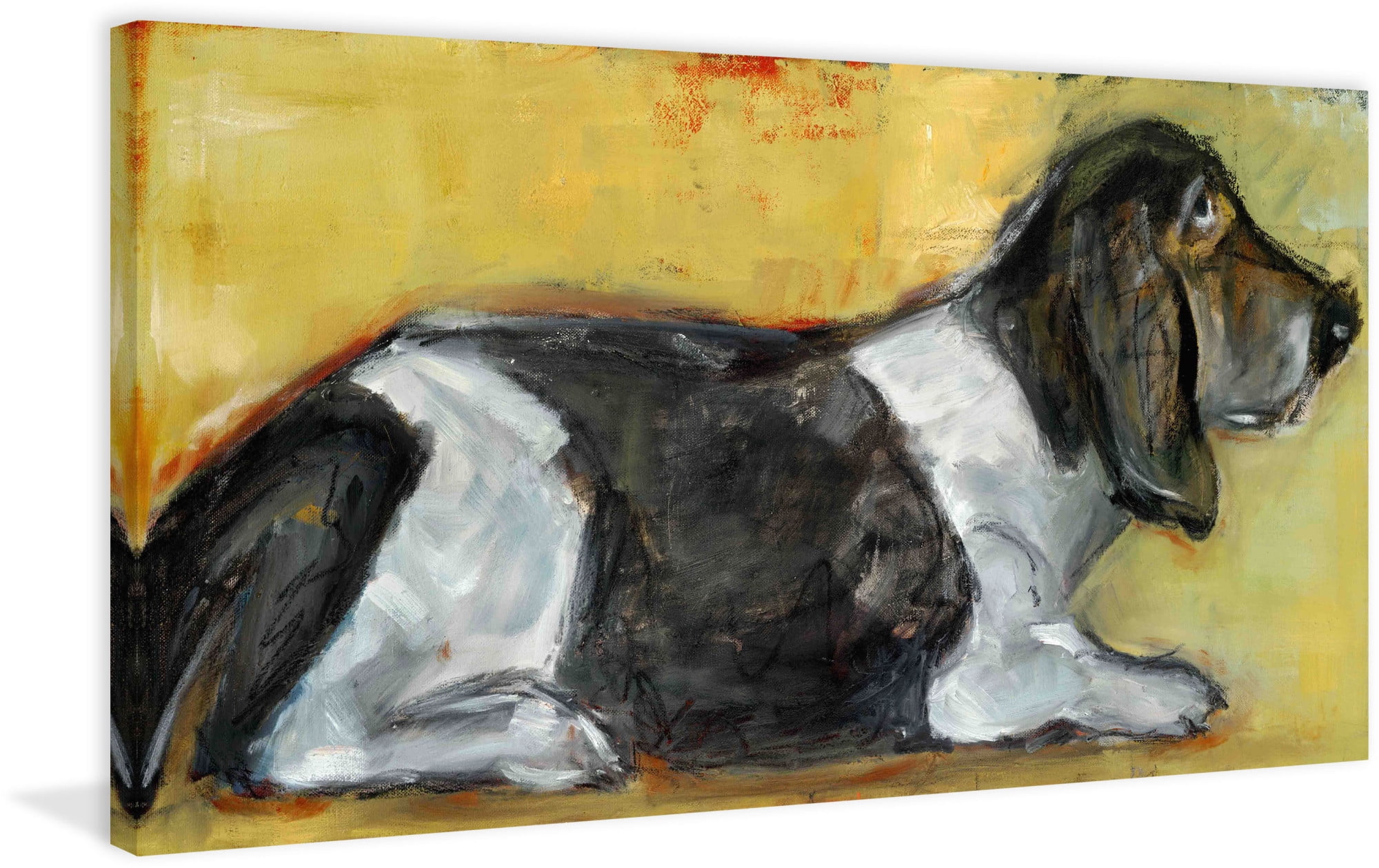 Marmont Hill Inc Marmont Hill - Hush Puppy by Tori Campisi Painting Print on Canvas - Multi-color