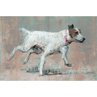 Marmont Hill Hyperactive Doggy Canvas Wall Art