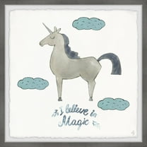 Marmont Hill I Believe in Magic – Unicorn Framed Wall Art
