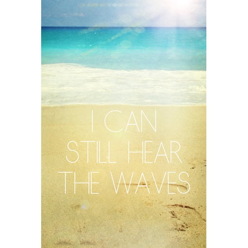 Marmont Hill "I Can Still Hear the Waves" Sylvia Cook Painting Print on Canvas