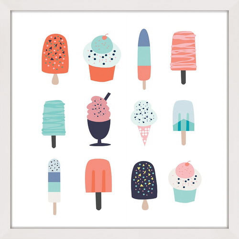 Marmont Hill "Ice Cream Styles 2" by Shayna Pitch Framed Painting Print