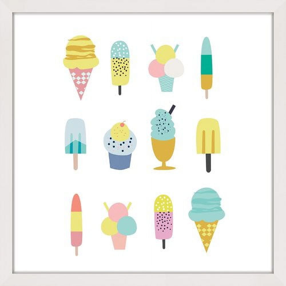 Marmont Hill "Ice Cream Styles" by Shayna Pitch Framed Painting Print